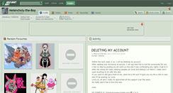 Desktop Screenshot of melancholy-the-boy.deviantart.com