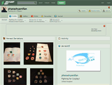 Tablet Screenshot of pharaohyamifan.deviantart.com