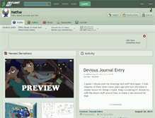 Tablet Screenshot of natfoe.deviantart.com