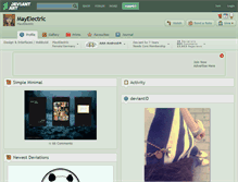 Tablet Screenshot of mayelectric.deviantart.com