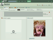 Tablet Screenshot of okaysional.deviantart.com