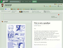 Tablet Screenshot of joanamosi.deviantart.com