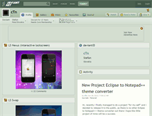 Tablet Screenshot of ctn.deviantart.com