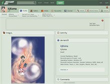 Tablet Screenshot of kjkoma.deviantart.com