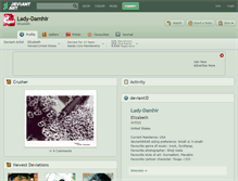 Tablet Screenshot of lady-damhir.deviantart.com
