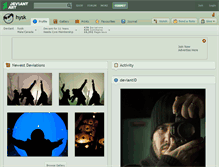 Tablet Screenshot of hysk.deviantart.com