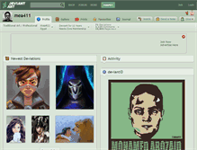 Tablet Screenshot of mea411.deviantart.com