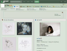 Tablet Screenshot of e11ie.deviantart.com