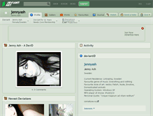 Tablet Screenshot of jennyash.deviantart.com