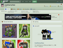 Tablet Screenshot of coolcherrychan.deviantart.com