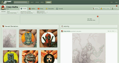 Desktop Screenshot of crazy-mutha.deviantart.com