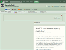 Tablet Screenshot of kumorihitsuki.deviantart.com