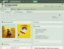 Tablet Screenshot of fem-spain-antonia.deviantart.com