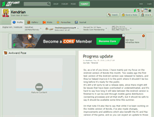 Tablet Screenshot of kendrian.deviantart.com
