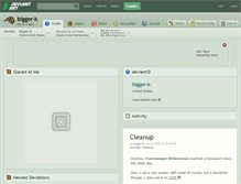 Tablet Screenshot of bigger-k.deviantart.com