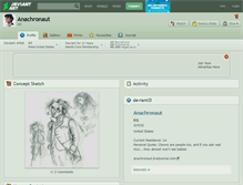 Tablet Screenshot of anachronaut.deviantart.com