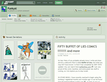 Tablet Screenshot of funkyal.deviantart.com