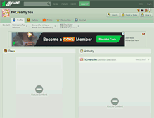 Tablet Screenshot of facreamytea.deviantart.com