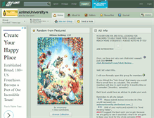 Tablet Screenshot of animeuniversity.deviantart.com