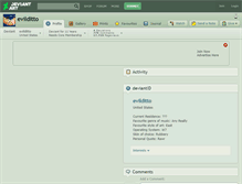 Tablet Screenshot of evilditto.deviantart.com