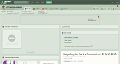 Desktop Screenshot of cinnamon-cream.deviantart.com