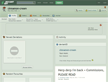 Tablet Screenshot of cinnamon-cream.deviantart.com