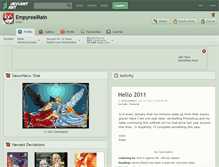 Tablet Screenshot of empyrealrain.deviantart.com