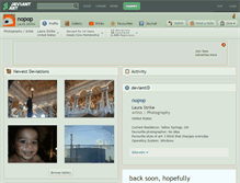 Tablet Screenshot of nopop.deviantart.com