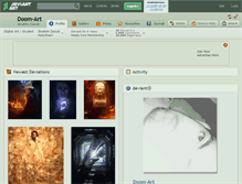 Tablet Screenshot of doom-art.deviantart.com