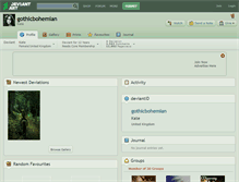 Tablet Screenshot of gothicbohemian.deviantart.com