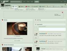 Tablet Screenshot of dabbleh.deviantart.com