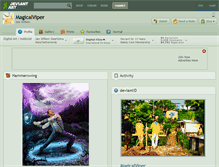 Tablet Screenshot of magicalviper.deviantart.com