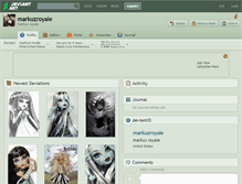 Tablet Screenshot of markuzroyale.deviantart.com