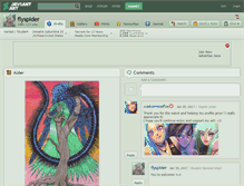 Tablet Screenshot of flyspider.deviantart.com