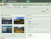 Tablet Screenshot of citrina.deviantart.com