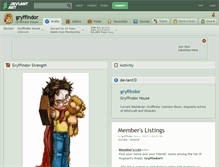 Tablet Screenshot of gryffindor.deviantart.com