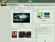 Tablet Screenshot of i-love-imam-ali.deviantart.com