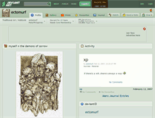 Tablet Screenshot of ectomurf.deviantart.com