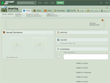 Tablet Screenshot of dmarling.deviantart.com