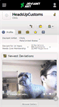 Mobile Screenshot of headsupcustoms.deviantart.com