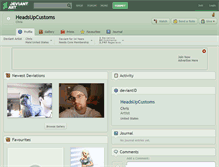 Tablet Screenshot of headsupcustoms.deviantart.com