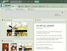 Tablet Screenshot of men-koi.deviantart.com