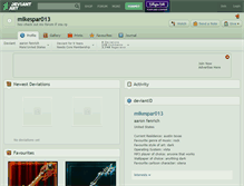 Tablet Screenshot of mikespar013.deviantart.com