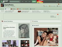 Tablet Screenshot of heartofpoetry.deviantart.com