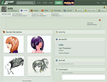 Tablet Screenshot of lolliz.deviantart.com