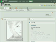 Tablet Screenshot of haburashi.deviantart.com
