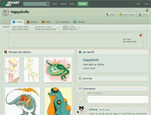 Tablet Screenshot of happyknife.deviantart.com