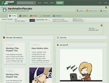 Tablet Screenshot of marshmallowpancake.deviantart.com