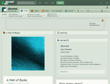 Tablet Screenshot of disorted.deviantart.com