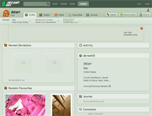 Tablet Screenshot of dstarr.deviantart.com